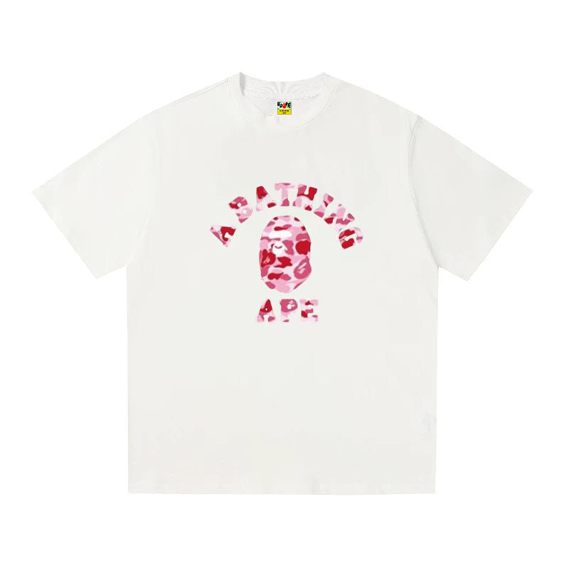 A BATHING APE Kaos Logo Seri Huruf, Unisex '"COD '"  AP-204