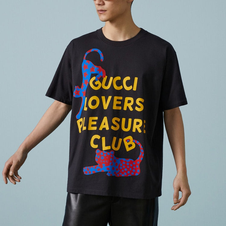 GUCCI Kaos Logo Seri Huruf, Unisex, COD '"  G-98