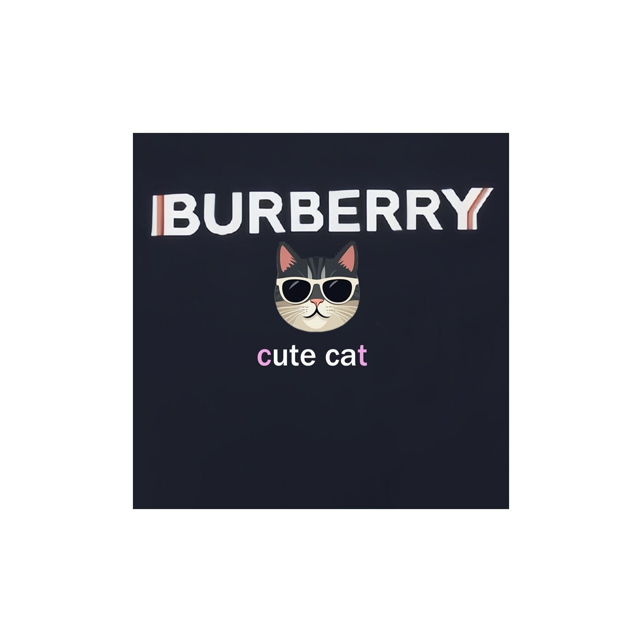 Burberry Kaos Logo Seri Huruf, Unisex, COD '"B-19