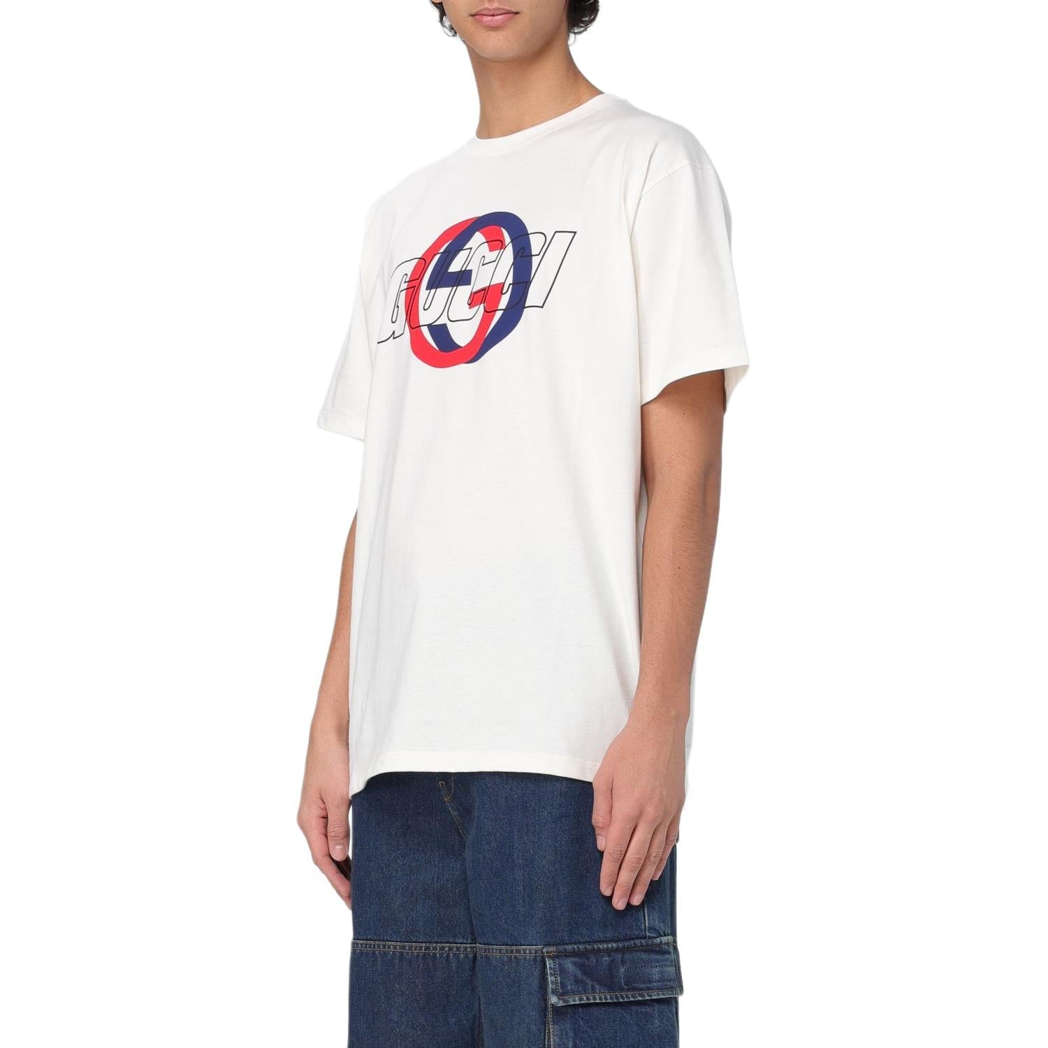 GUCCI Kaos Logo Seri Huruf, Unisex, COD '"    '"  G-41