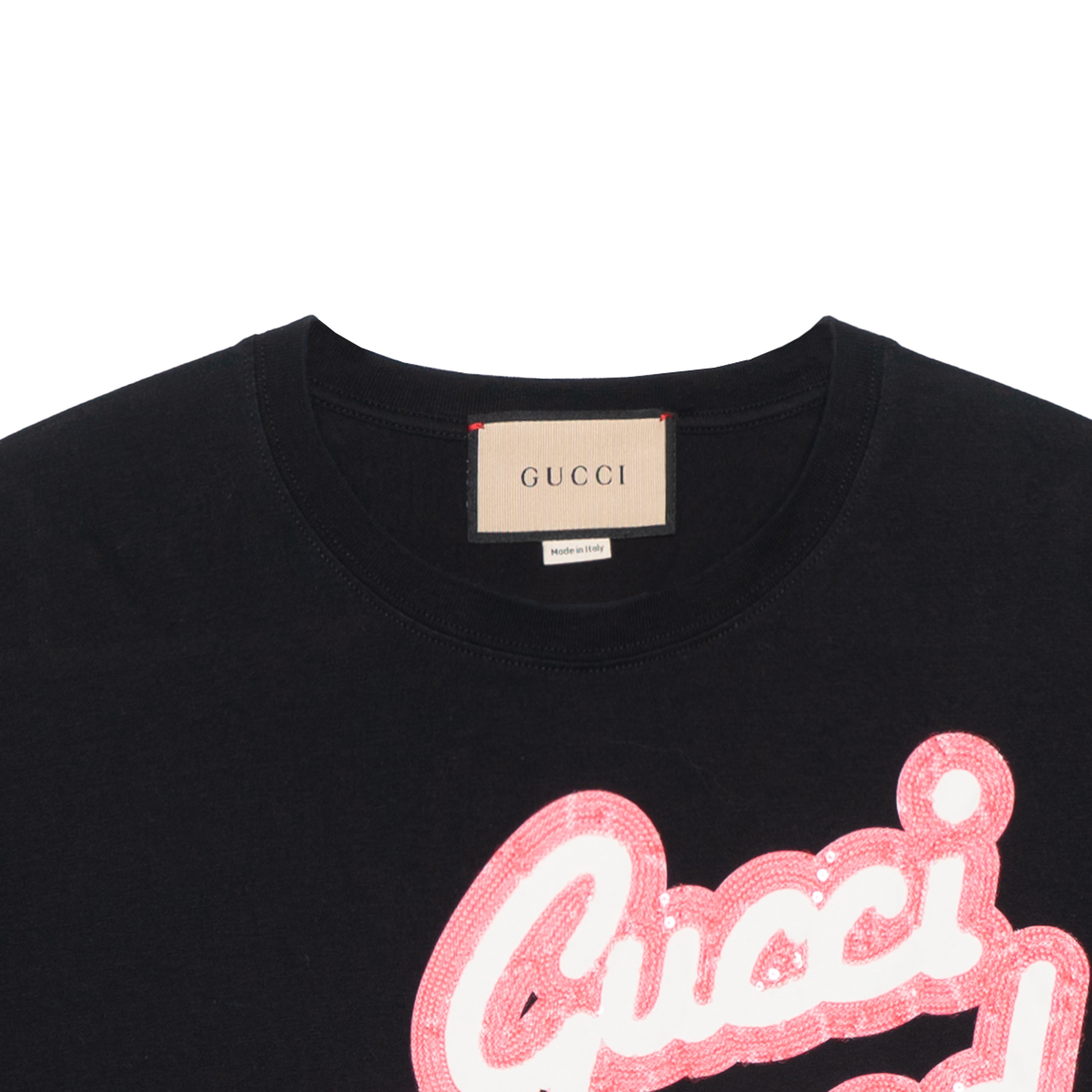 GUCCI Kaos Logo Seri Huruf, Unisex, COD '"    '"  G-37