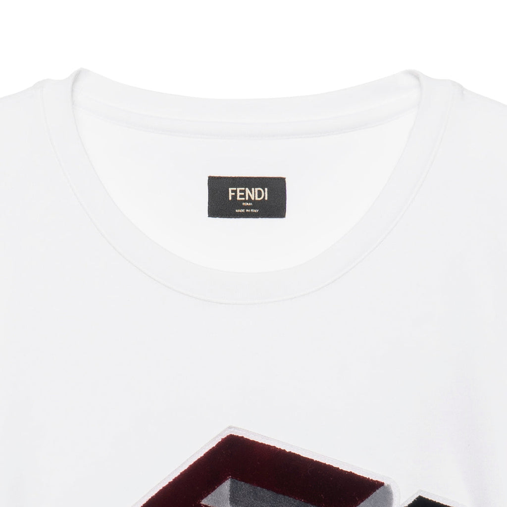 Kaos Pendek FENDI dengan Motif Gambar/Cetak, Cocok untuk Pria dan WanitaF-11