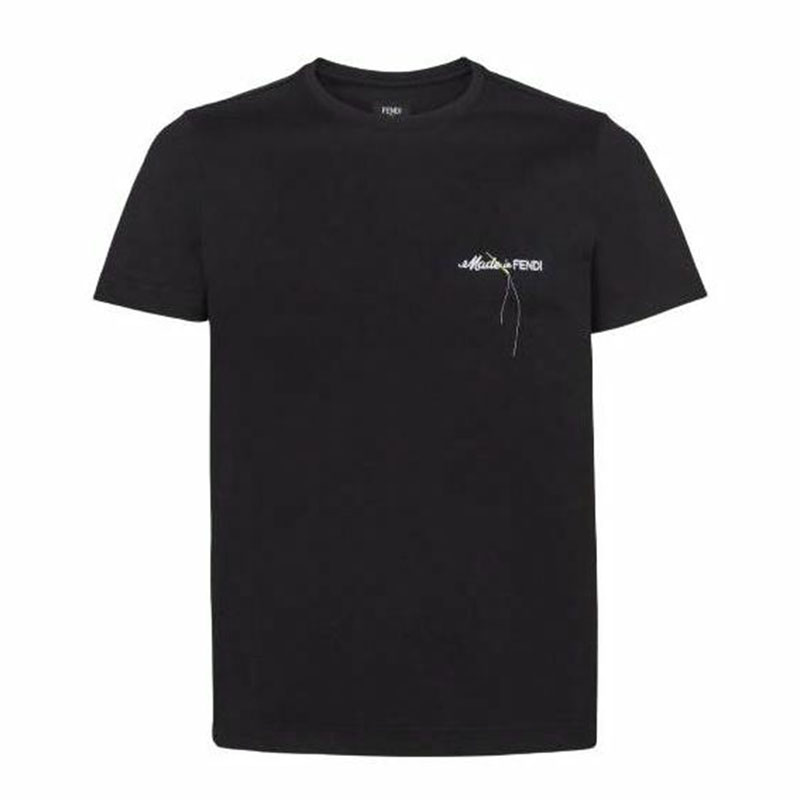 Kaos Pendek FENDI dengan Motif Gambar/Cetak, Cocok untuk Pria dan WanitaF-53