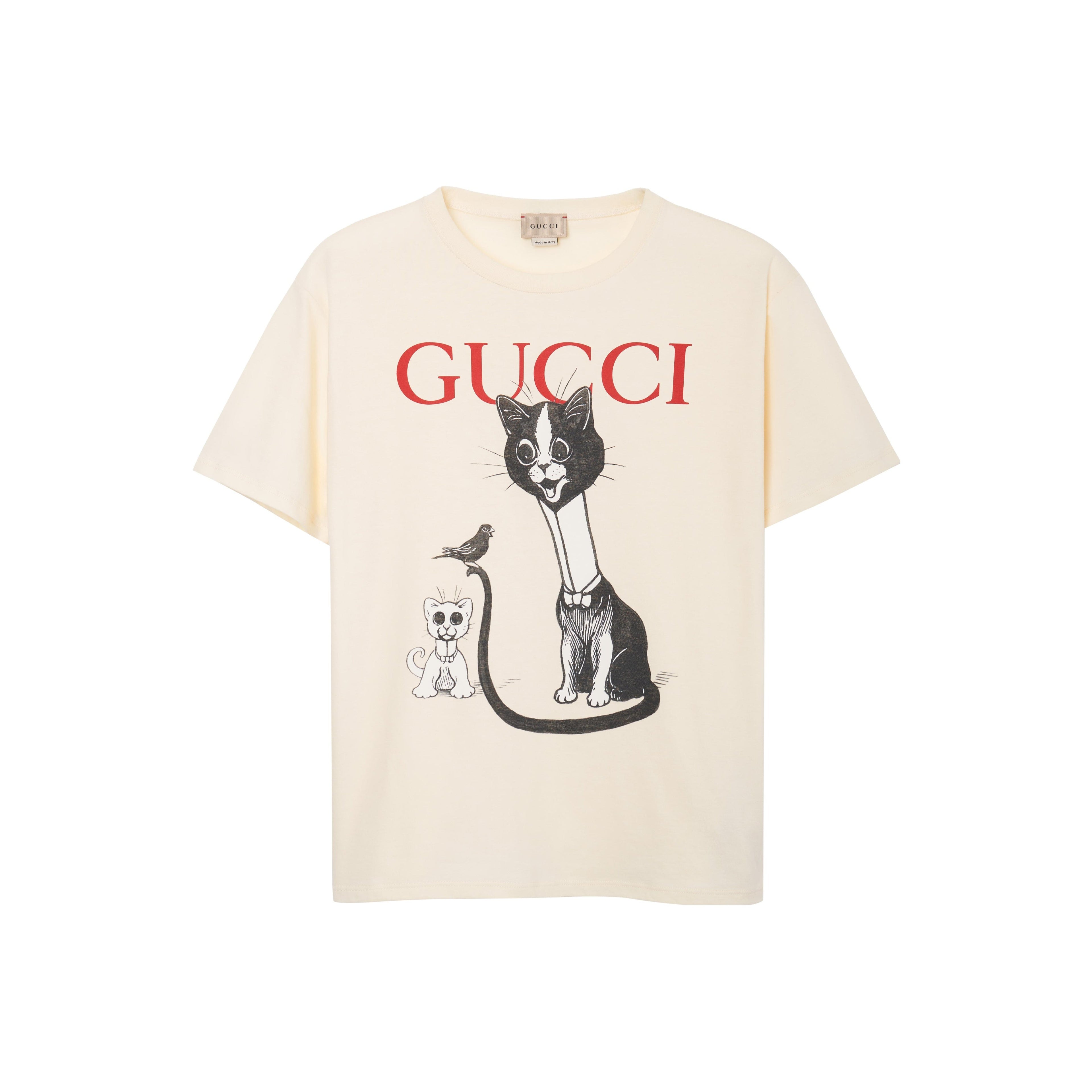 GUCCI Kaos Logo Seri Huruf, Unisex, COD '"    '"  G-36
