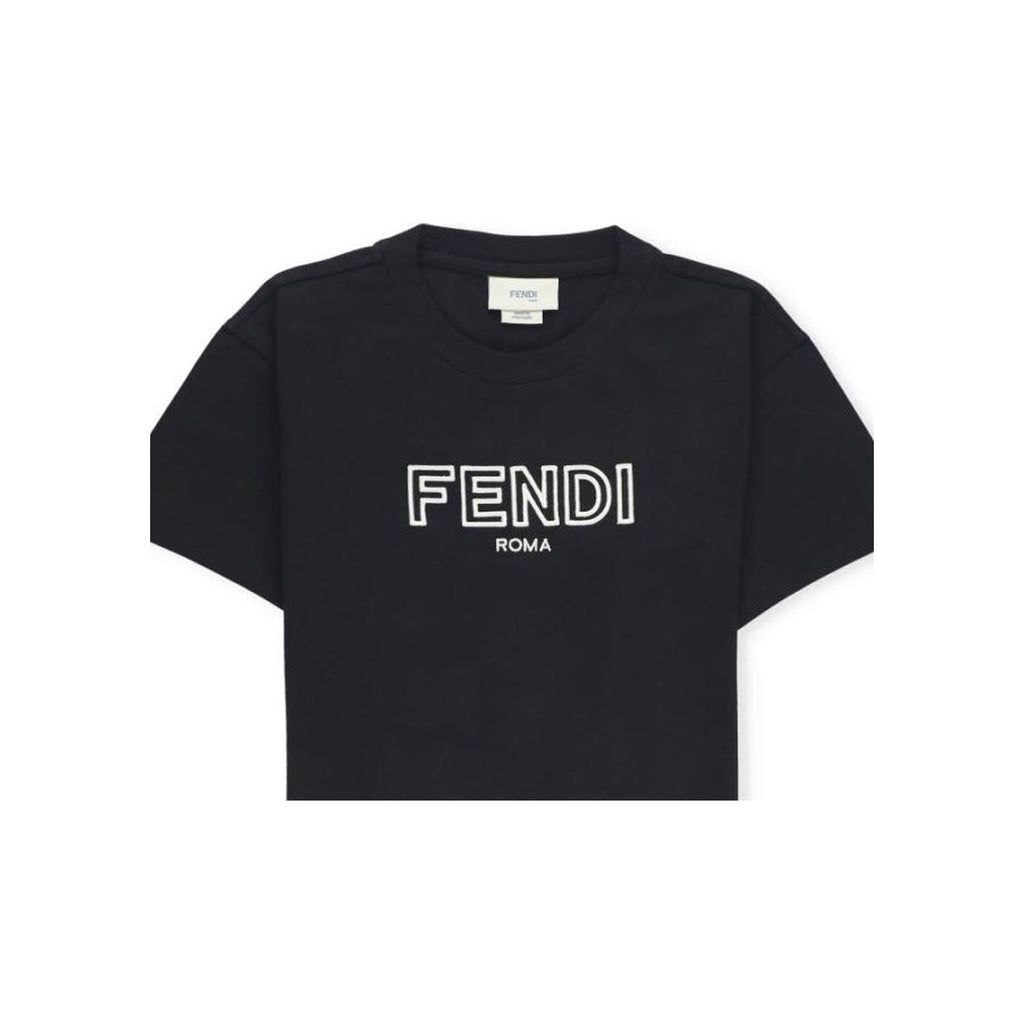 Kaos Pendek FENDI dengan Motif Gambar/Cetak, Cocok untuk Pria dan WanitaF-35