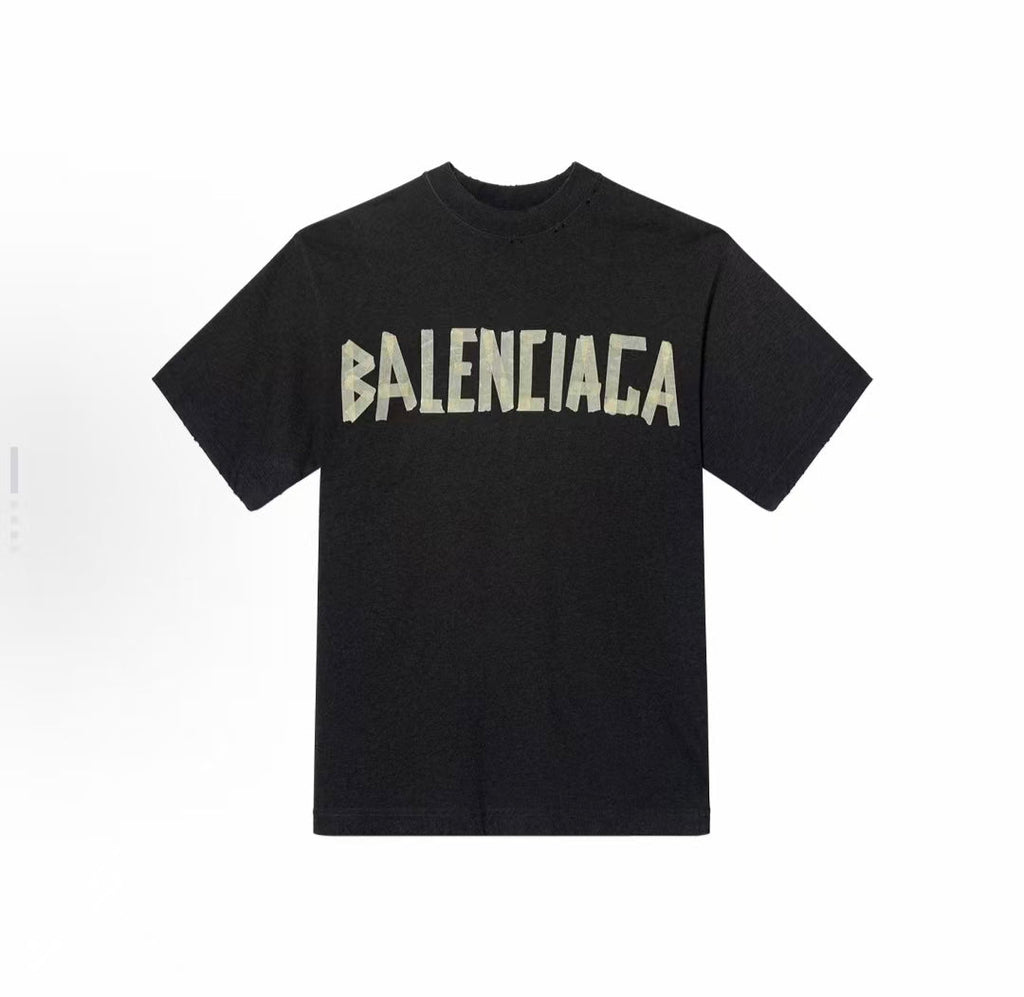 BALENCIAGA Kaos Logo Seri Huruf, Unisex,  '"COD'" BA-3