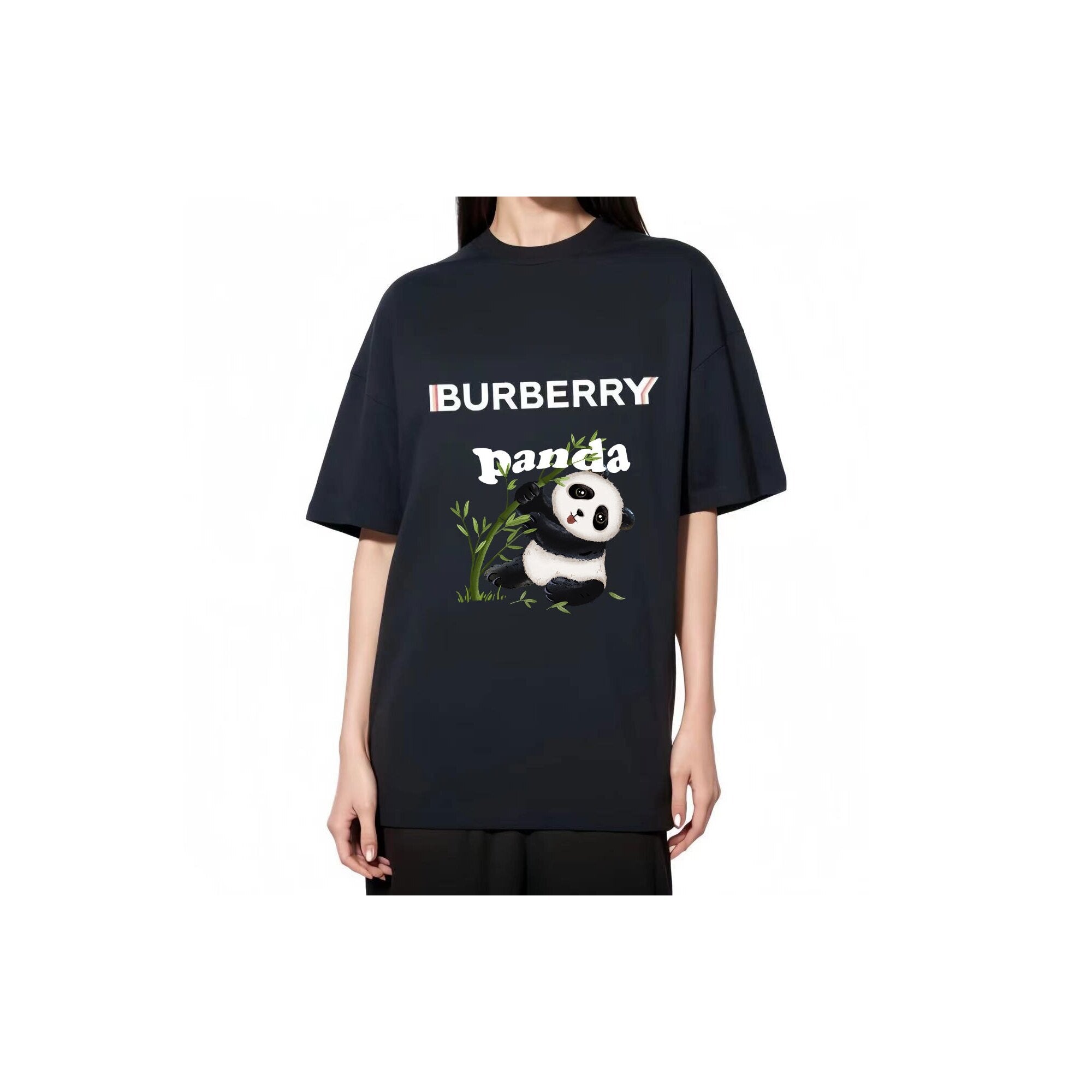 Burberry Kaos Logo Seri Huruf, Unisex, COD '"B-26