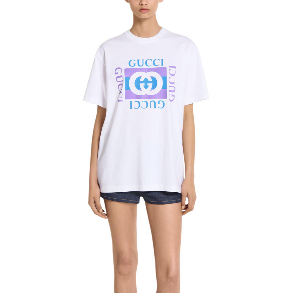 GUCCI Kaos Logo Seri Huruf, Unisex, COD '"    '"  G-13