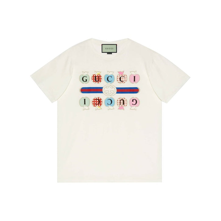 GUCCI Kaos Logo Seri Huruf, Unisex, COD '"    '"  G-32