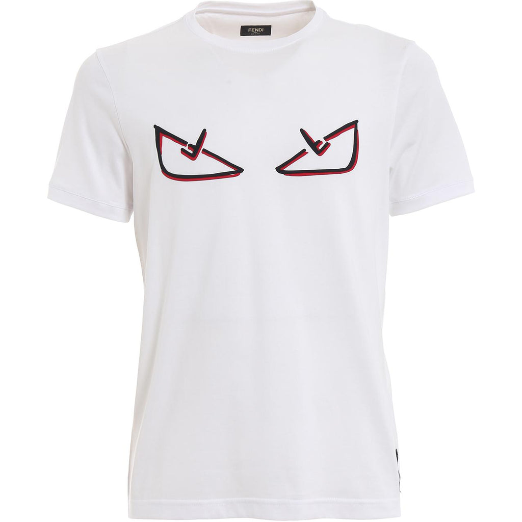 Kaos Pendek FENDI dengan Motif Gambar/Cetak, Cocok untuk Pria dan WanitaF-51