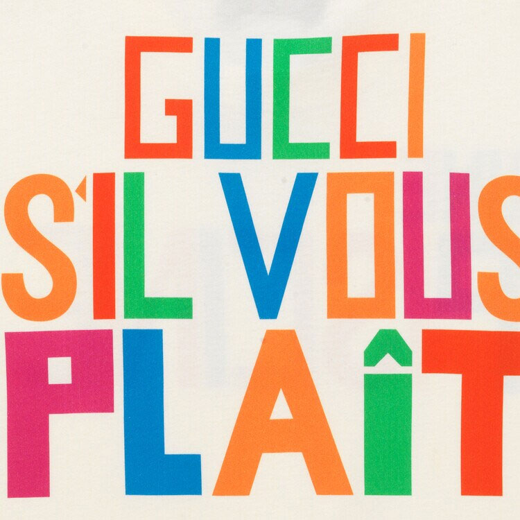 GUCCI Kaos Logo Seri Huruf, Unisex, COD '"  G-105