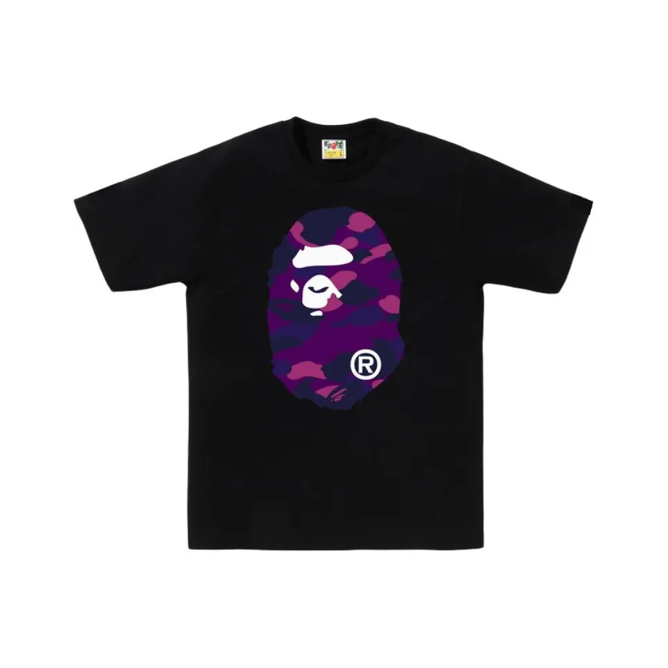A BATHING APE Kaos Logo Seri Huruf, Unisex '"COD '"  AP-200