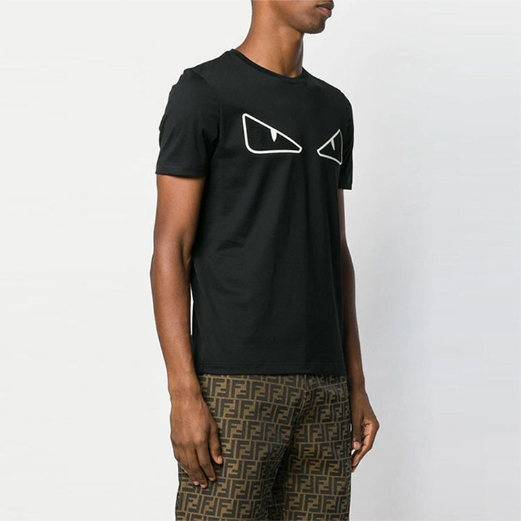 Kaos Pendek FENDI dengan Motif Gambar/Cetak, Cocok untuk Pria dan WanitaF-50