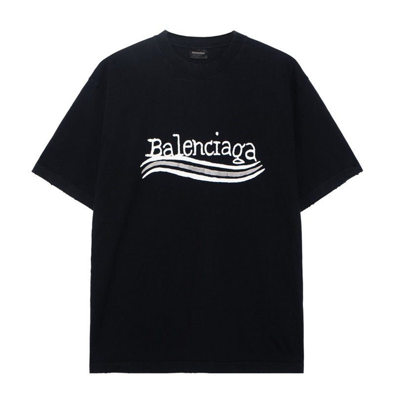Kaos Pendek Balenciaga dengan Motif Gambar/Cetak, Cocok untuk Pria dan Wanita -BL-10