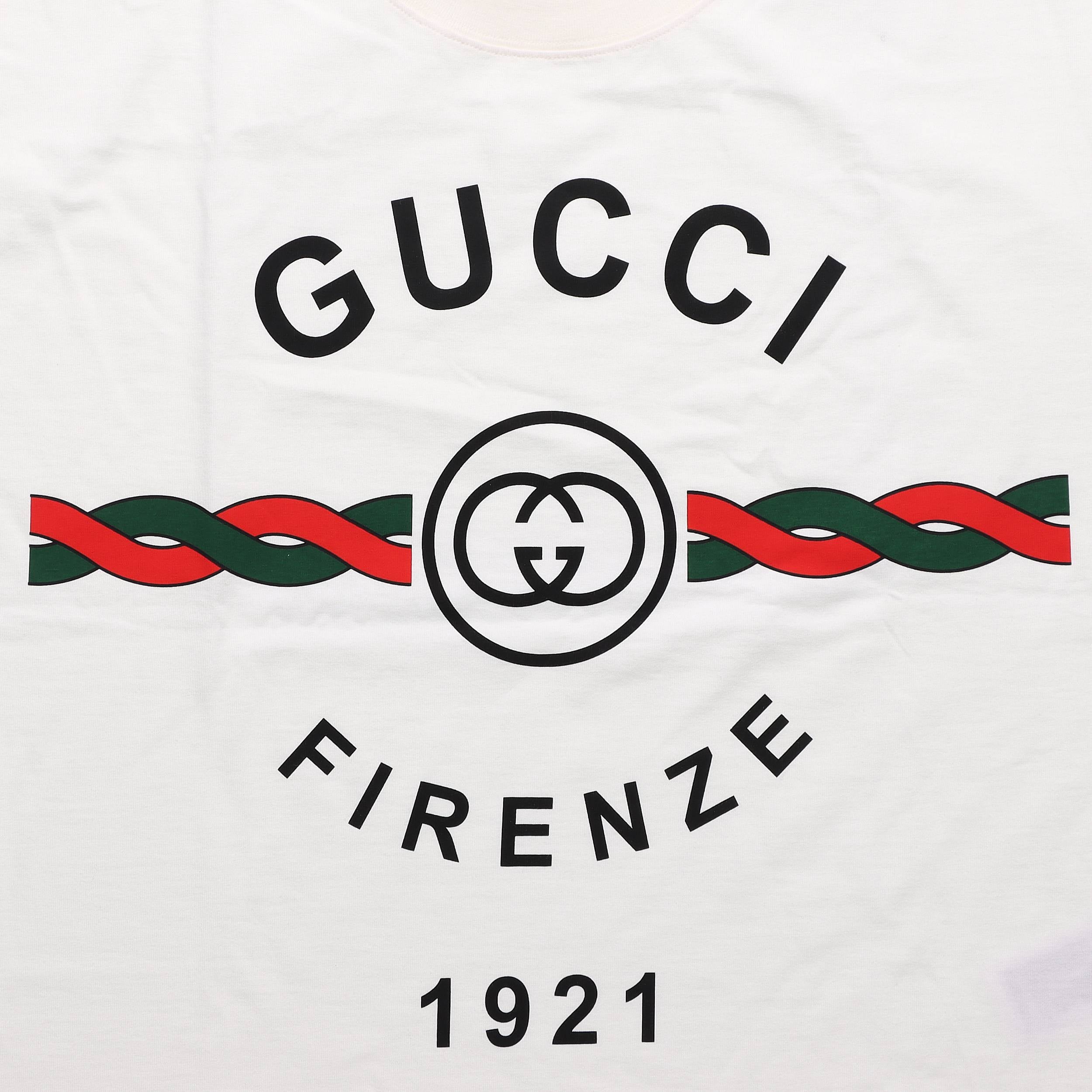 GUCCI Kaos Logo Seri Huruf, Unisex, COD '"    '"  G-33