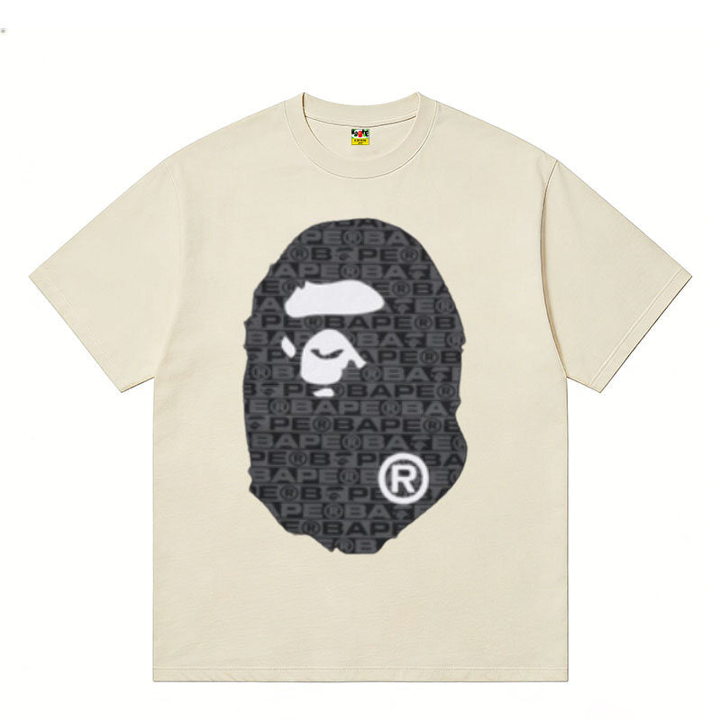 A BATHING APE Kaos Logo Seri Huruf, Unisex '"COD '"  AP-210