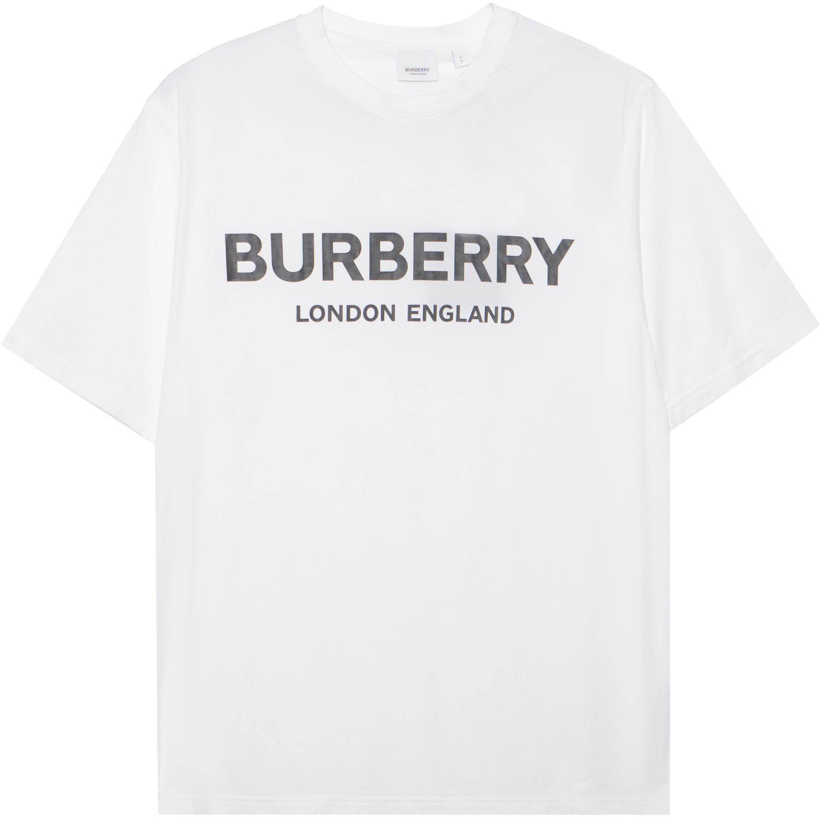 Burberry Kaos Logo Seri Huruf, Unisex, COD '"B-49