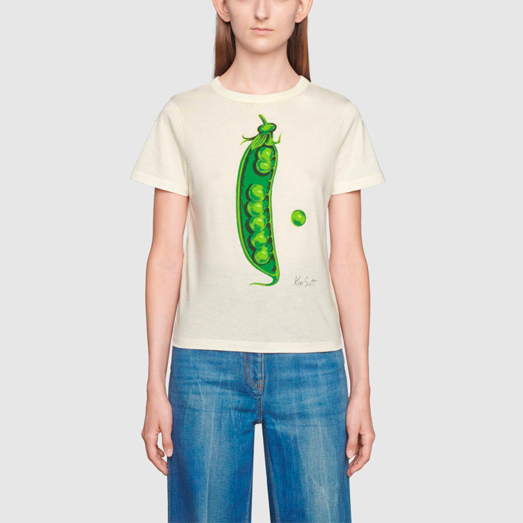 GUCCI Kaos Logo Seri Huruf, Unisex, COD '"   G-101