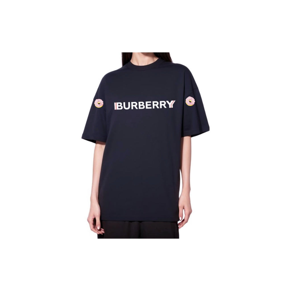 Burberry Kaos Logo Seri Huruf, Unisex, COD '"B-32