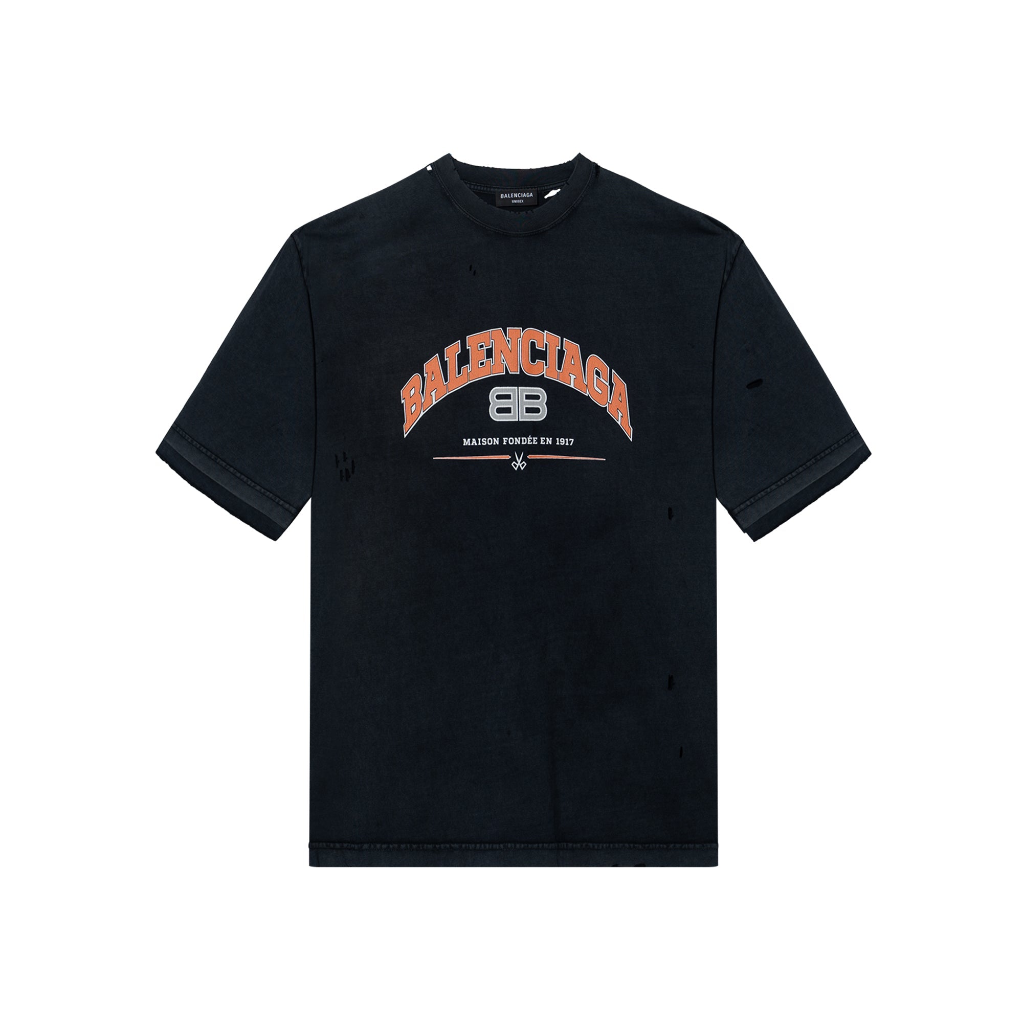 Kaos Pendek Balenciaga dengan Motif Gambar/Cetak, Cocok untuk Pria dan Wanita -BL-27