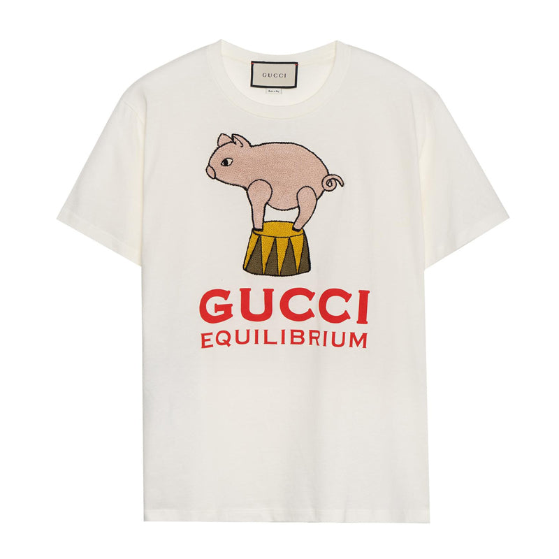 GUCCI Kaos Logo Seri Huruf, Unisex, COD '"    '"  G-40