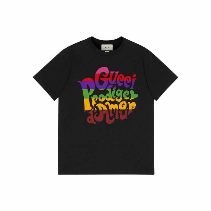 GUCCI Kaos Logo Seri Huruf, Unisex, COD '"    '"  G-45
