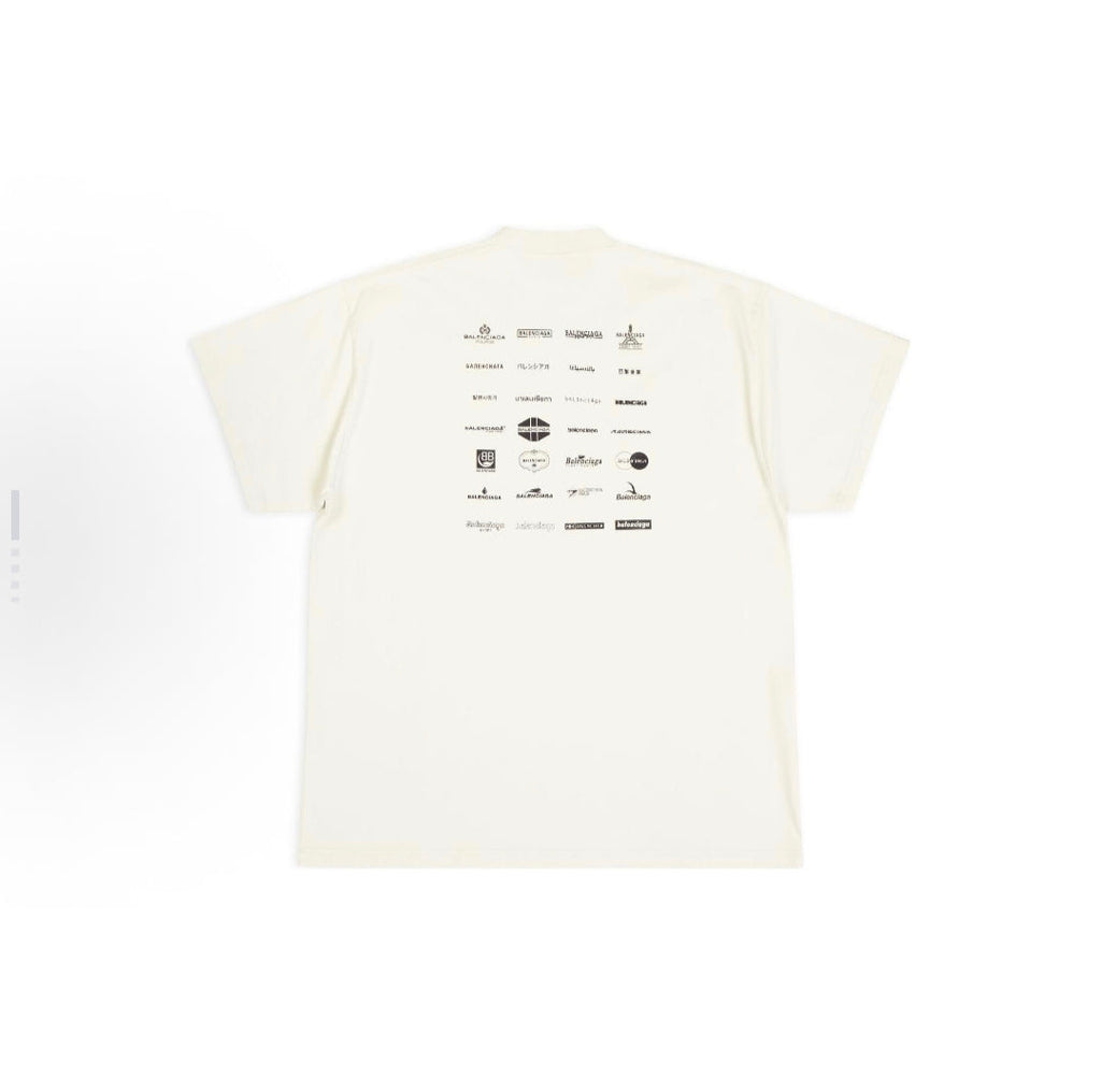 BALENCIAGA Kaos Logo Seri Huruf, Unisex '"COD '"  BA-2