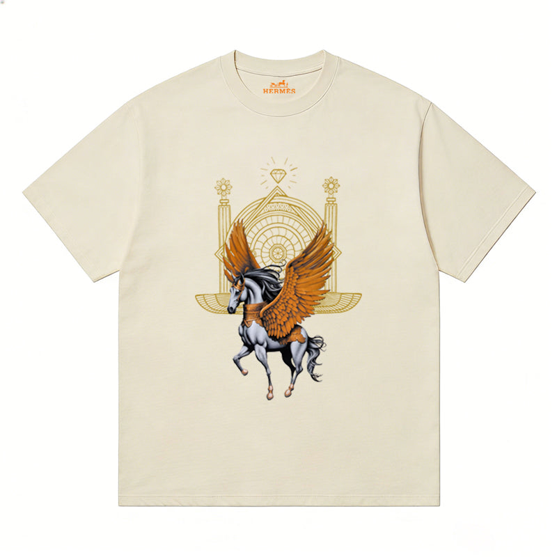 HERMES Kaos Logo Seri Huruf, Unisex '"COD '"  HE - 5